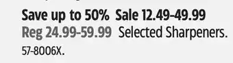 Canadian Tire Speedy Sharp Selected Sharpeners offer