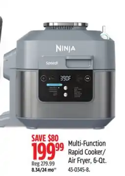 Canadian Tire Multi-Function Rapid Cooker Air Fryer offer
