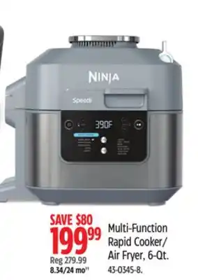 Canadian Tire Multi-Function Rapid Cooker Air Fryer offer