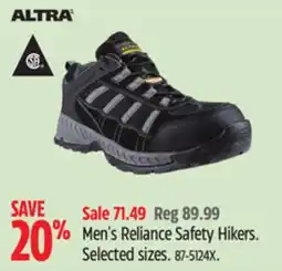 Canadian Tire Altra Men's Reliance Safety Hikers offer