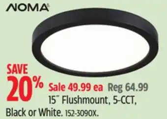 Canadian Tire Noma 15˝ Flushmount offer