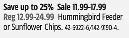 Canadian Tire ARMSTRONG Hummingbird Feeder or Sunflower Chips offer