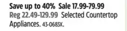 Canadian Tire Hamilton Beach Selected Countertop Appliances offer