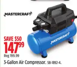 Canadian Tire Mastercraft 3-Gallon Air Compressor offer