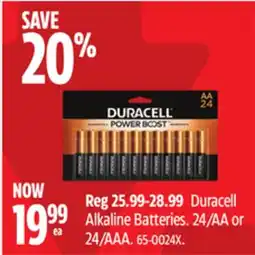 Canadian Tire Duracell Alkaline Batteries offer