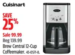 Canadian Tire Cuisinart Brew Central 12-Cup Coffeemaker offer