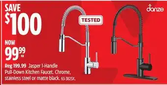 Canadian Tire Danze Pull-Down Kitchen Faucet offer