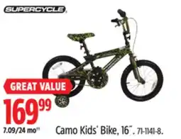 Canadian Tire Supercycle Camo Kids' Bike, 16˝ offer