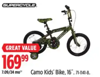 Canadian Tire Supercycle Camo Kids' Bike, 16˝ offer
