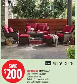 Canadian Tire Canvas Rosedale Conversation Set offer