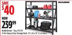 Canadian Tire Maximum 4-Tier Heavy-Duty Storage Rack offer