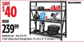 Canadian Tire Maximum 4-Tier Heavy-Duty Storage Rack offer