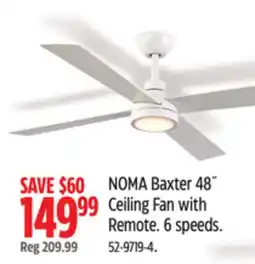 Canadian Tire NOMA Baxter 48˝ Ceiling Fan with Remote offer