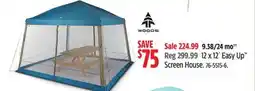 Canadian Tire 12 x 12´ Easy Up Screen House offer