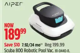 Canadian Tire Aiper Scuba 800 Robotic Pool Vac offer