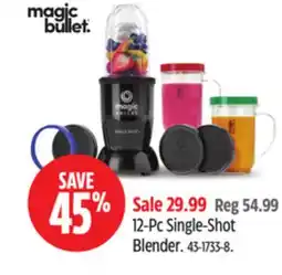 Canadian Tire Magic Bullet 12-Pc Single-Shot Blender offer