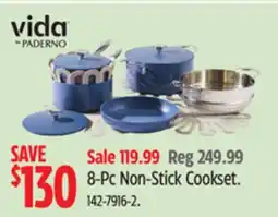 Canadian Tire Vida by PADERNO 8-Pc Non-Stick Cookset offer