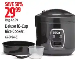 Canadian Tire Master Chef Deluxe 10-Cup Rice Cooker offer