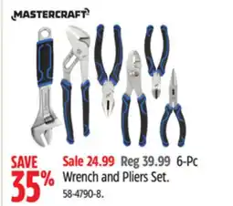 Canadian Tire 6-Pc Wrench and Pliers Set offer