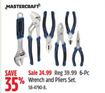 Canadian Tire 6-Pc Wrench and Pliers Set offer