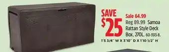 Canadian Tire KETER Samoa Rattan Style Deck offer