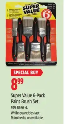 Canadian Tire Super Value 6-Pack Paint Brush Set offer