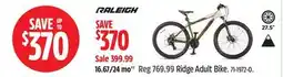 Canadian Tire Raleigh Ridge Adult Bike offer