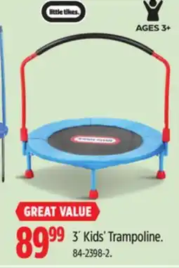 Canadian Tire 3´ Kids' Trampoline offer