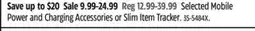Canadian Tire Bluehive Selected Mobile Power and Charging Accessories or Slim Item Tracker offer
