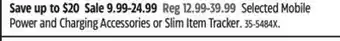 Canadian Tire Bluehive Selected Mobile Power and Charging Accessories or Slim Item Tracker offer