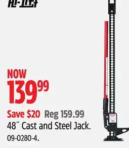 Canadian Tire HI-LIFT 48˝Cast and Steel Jack offer