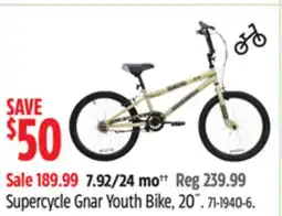 Canadian Tire Supercycle Gnar Youth Bike offer