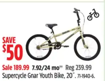Canadian Tire Supercycle Gnar Youth Bike offer