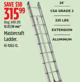 Canadian Tire Mastercraft Ladder offer