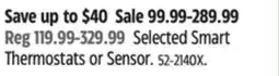 Canadian Tire Selected Smart Thermostats or Sensor offer
