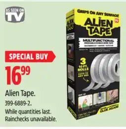 Canadian Tire Alien Tape offer