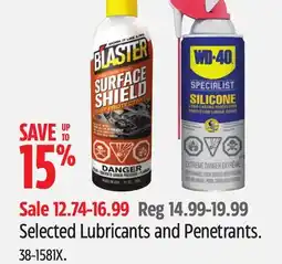 Canadian Tire Blaster Selected Lubricants and Penetrants offer