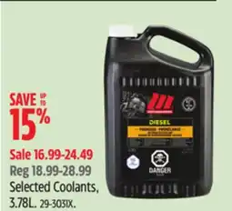 Canadian Tire Selected Coolants offer