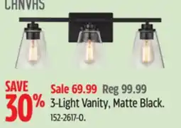 Canadian Tire Canvas 3-Light Vanity offer