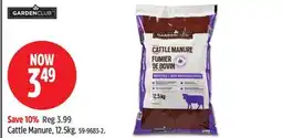 Canadian Tire Garden club Cattle Manure offer