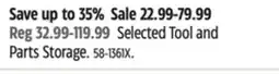 Canadian Tire MAXIMUM Selected Tool and Parts Storage offer