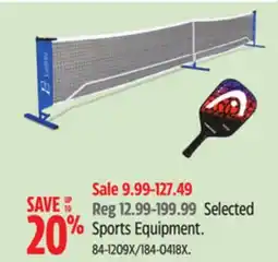 Canadian Tire Matrix Selected Sports Equipment offer