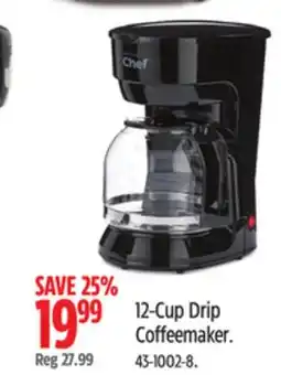 Canadian Tire 12-Cup Drip Coffeemaker offer