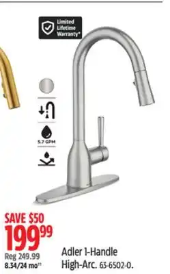 Canadian Tire Moen Adler 1-Handle High-Arc offer