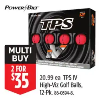 Canadian Tire POWERBILT TPS IV High-Viz Golf Balls offer
