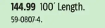Canadian Tire Flexzilla 100´ Length offer