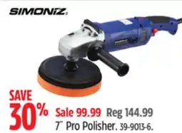 Canadian Tire Simoniz 7˝ Pro Polisher offer