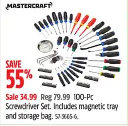 Canadian Tire 100-Pc Screwdriver Set offer