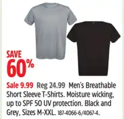 Canadian Tire Breathable Short Sleeve T-Shirts offer