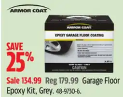 Canadian Tire ARMOR COAT Garage Floor Epoxy Kit, Grey offer